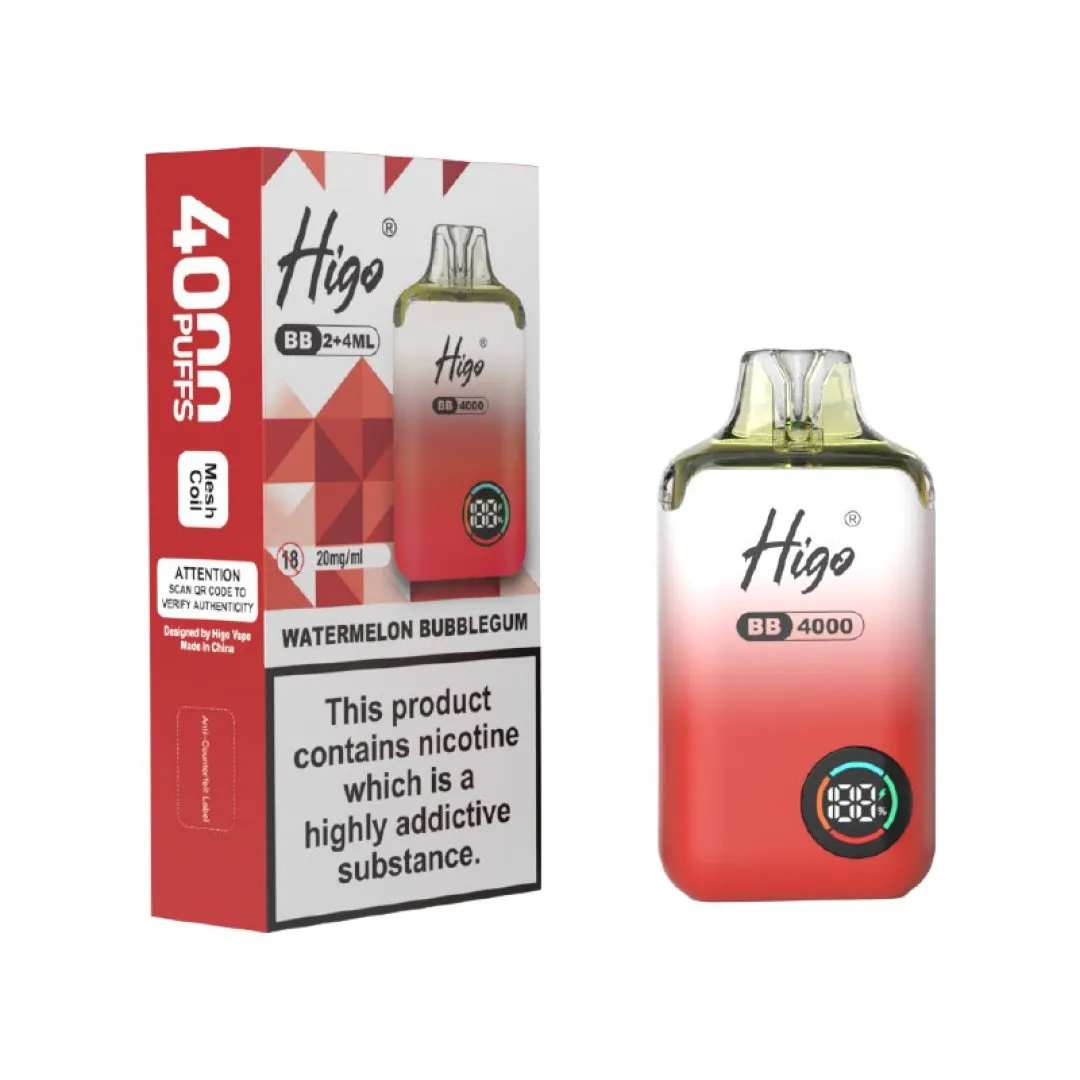 Higo BB 4000 Puffs Pod Vape Kit | Only £7.99 | Any 3 for £21