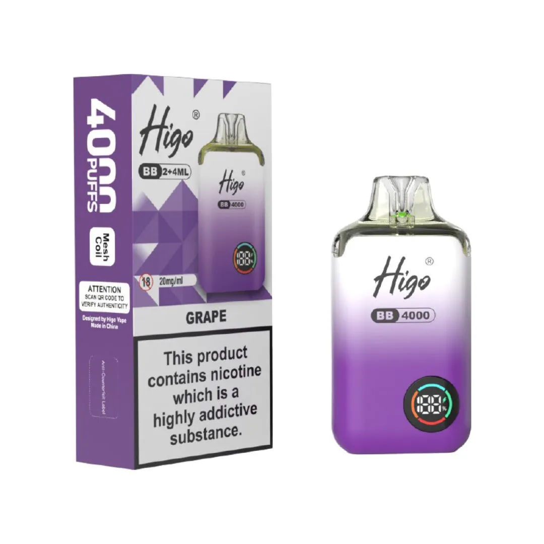 Higo BB 4000 Puffs Pod Vape Kit | Only £7.99 | Any 3 for £21