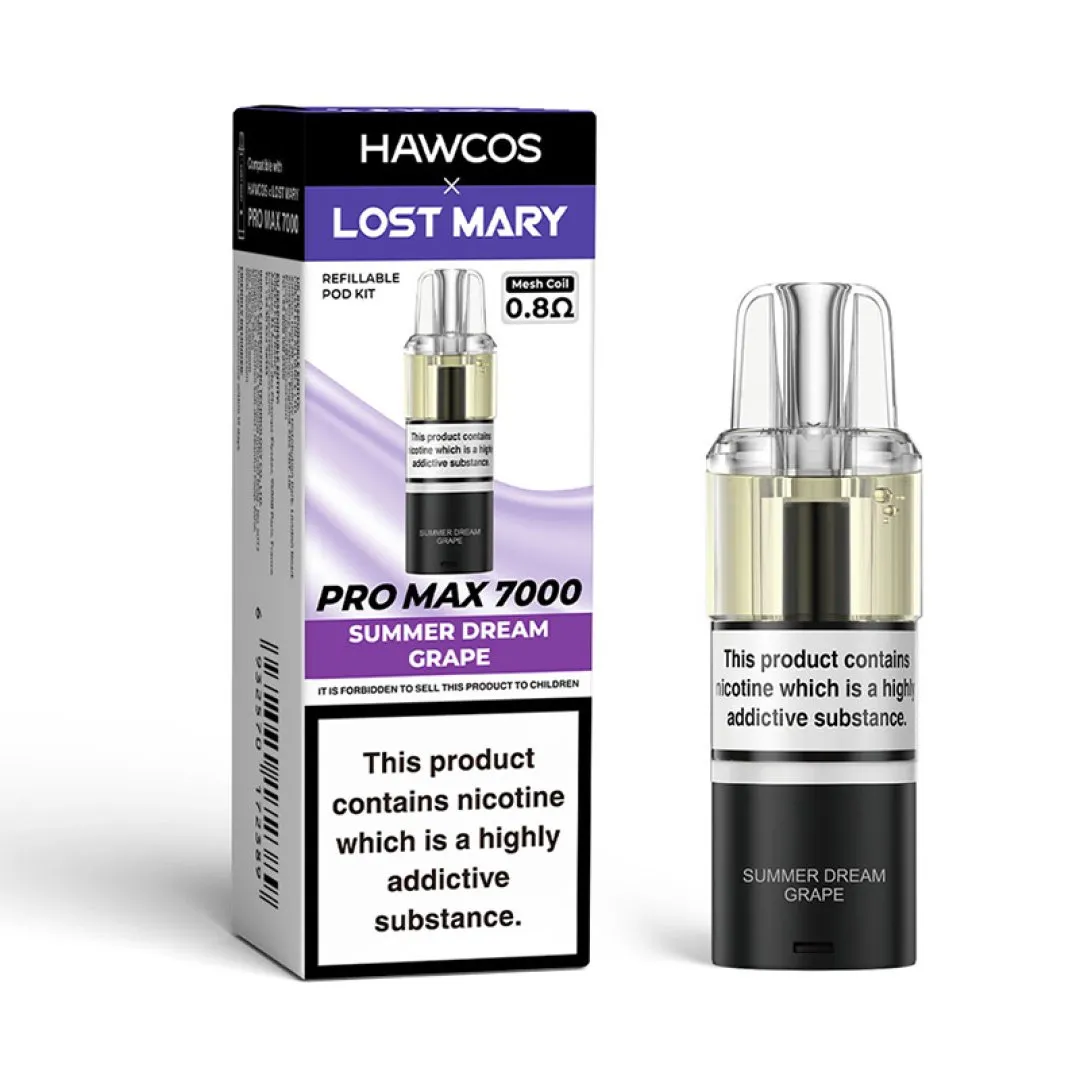 Hawcos x Lost Mary Pro Max 7000 Prefilled Refill Pods | Only £6.49 | Any 3 for £16.99