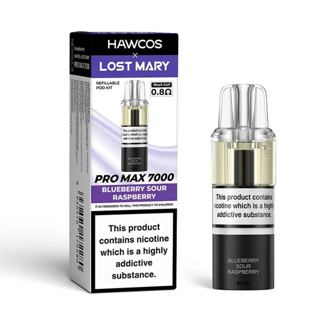 Hawcos x Lost Mary Pro Max 7000 Prefilled Refill Pods | Only £6.49 | Any 3 for £16.99