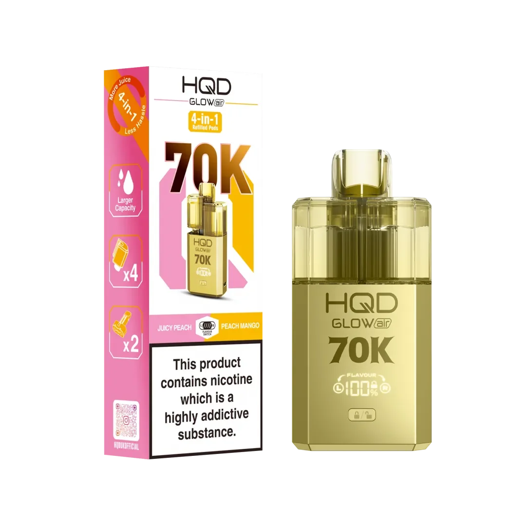 HQD Glow Air 70K Puffs Prefilled Pod Kit | Only £14.99 | Any 2 for £28