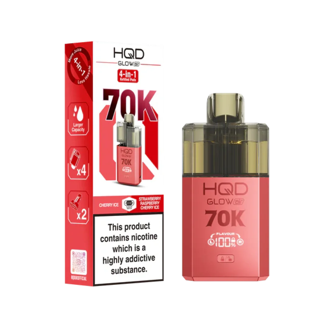 HQD Glow Air 70K Puffs Prefilled Pod Kit | Only £14.99 | Any 2 for £28