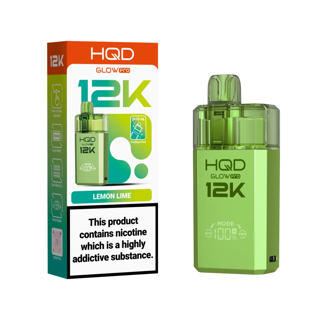 HQD Glow Pro 12K Puffs Prefilled Pod Kit | Only £8.99 | Any 3 for £24