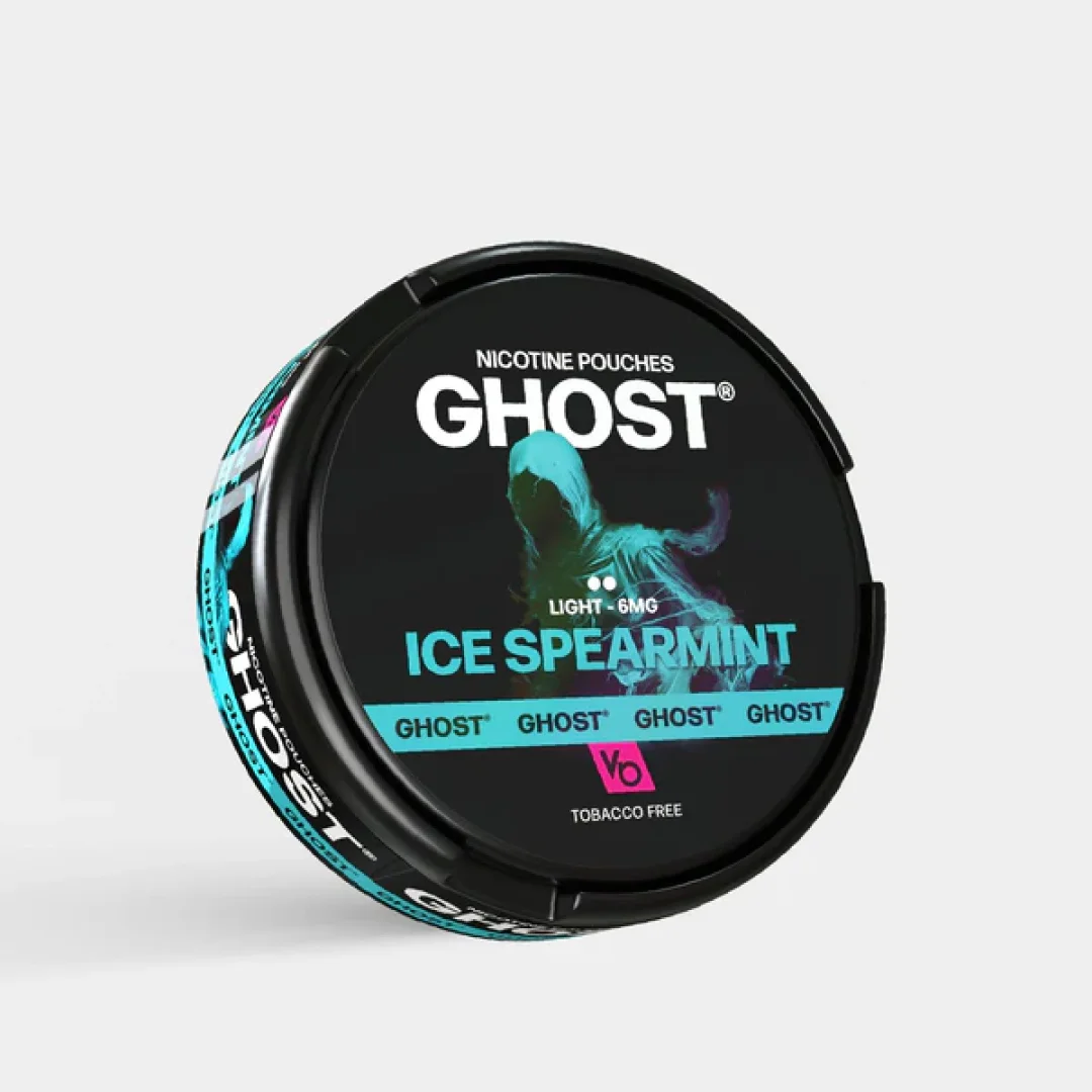 Ice Spearmint Nicotine Pouches by GHOST