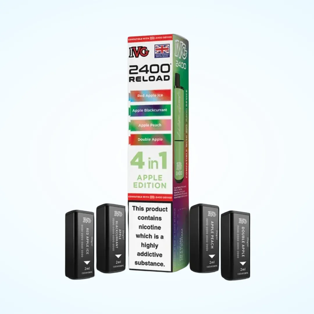 IVG 2400 Reload 4 in 1 Pre-filled Pod – Apple Edition
