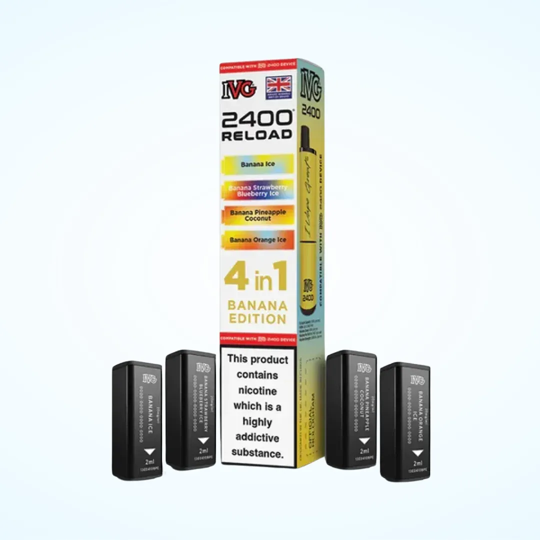 IVG 2400 Reload 4 in 1 Pre-filled Pod – Banana Edition