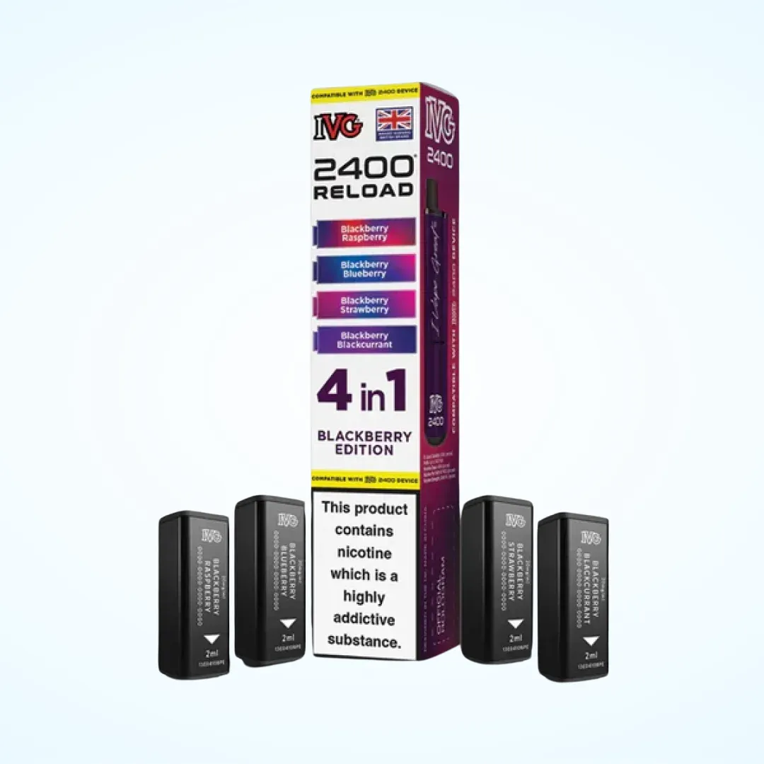IVG 2400 Reload 4 in 1 Pre-filled Pod – Blackberry Edition