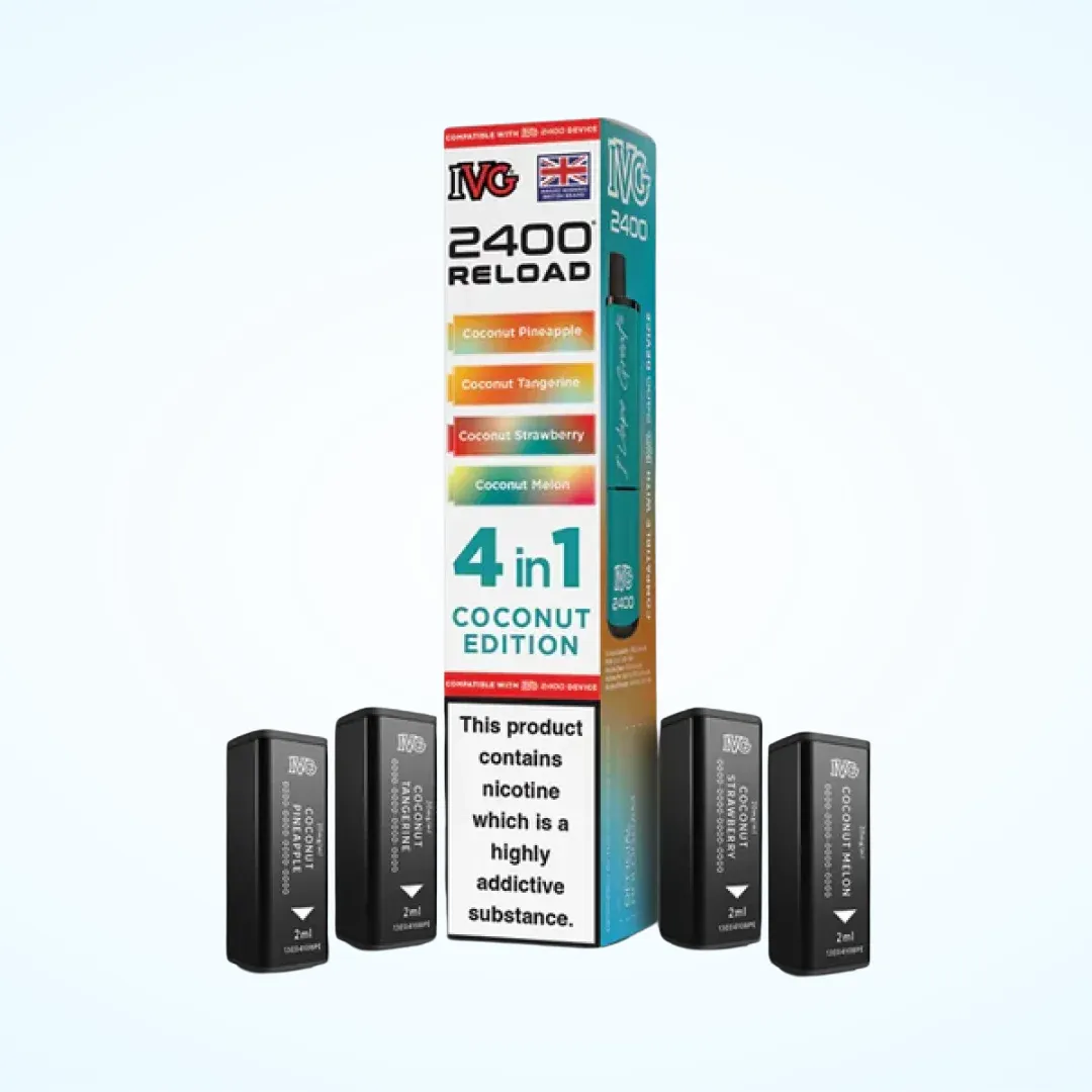 IVG 2400 Reload 4 in 1 Pre-filled Pod – Coconut Edition