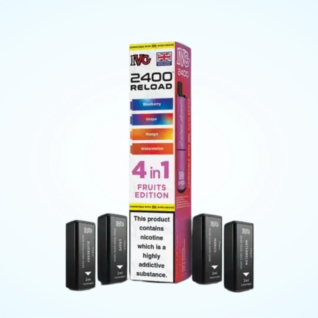IVG 2400 Reload 4 in 1 Pre-filled Pod – Fruits Edition