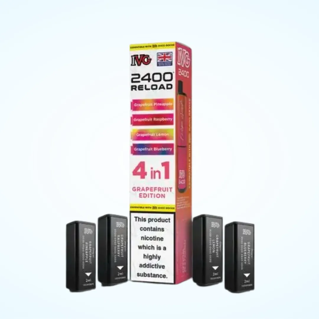 IVG 2400 Reload 4 in 1 Pre-filled Pod – Grapefruit Edition
