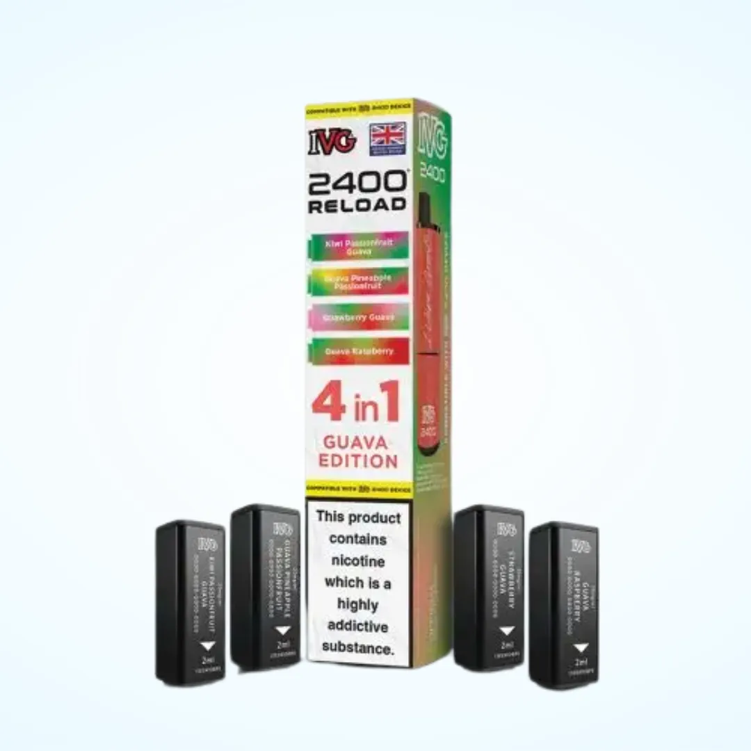 IVG 2400 Reload 4 in 1 Pre-filled Pod – Guava Edition