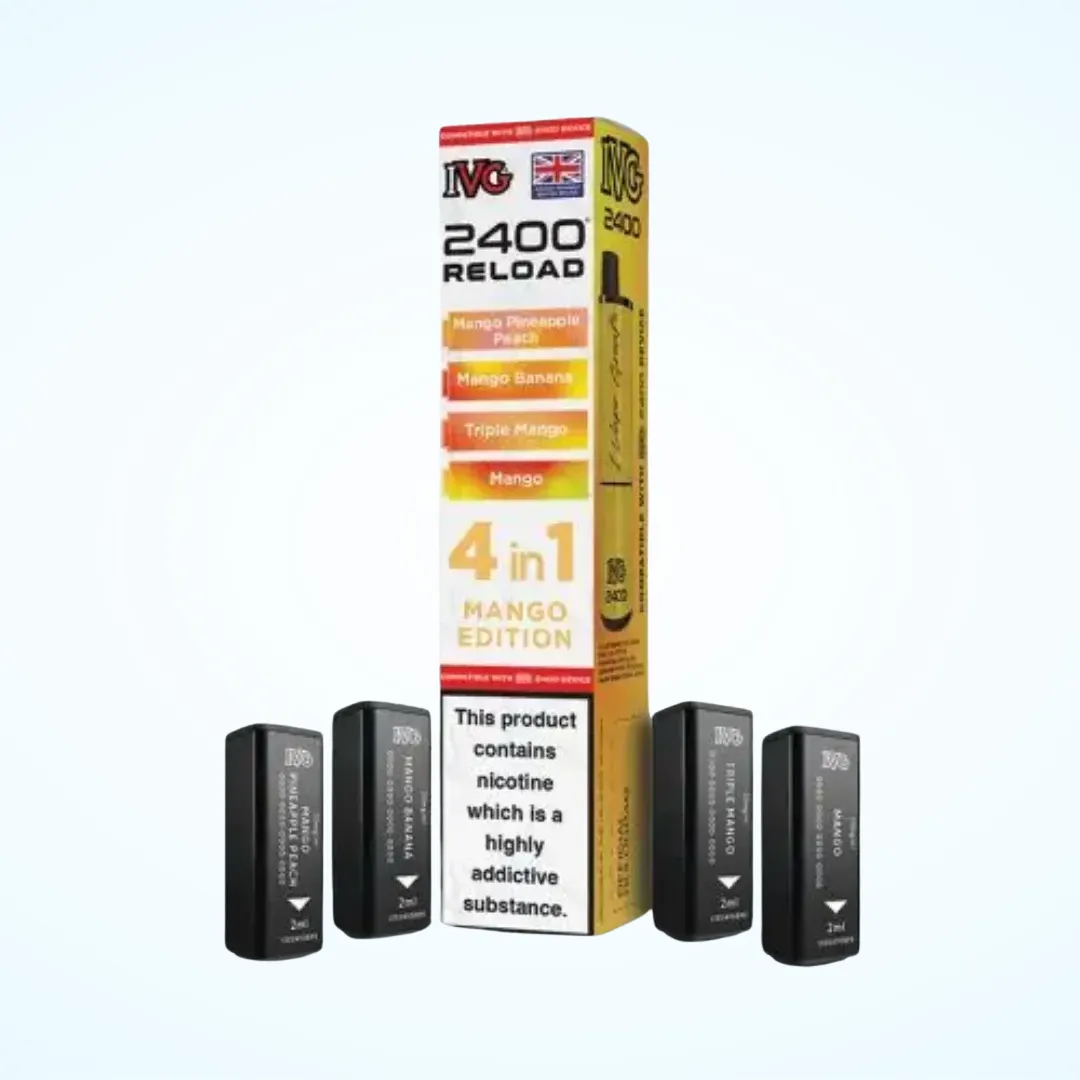 IVG 2400 Reload 4 in 1 Pre-filled Pod – Mango Edition