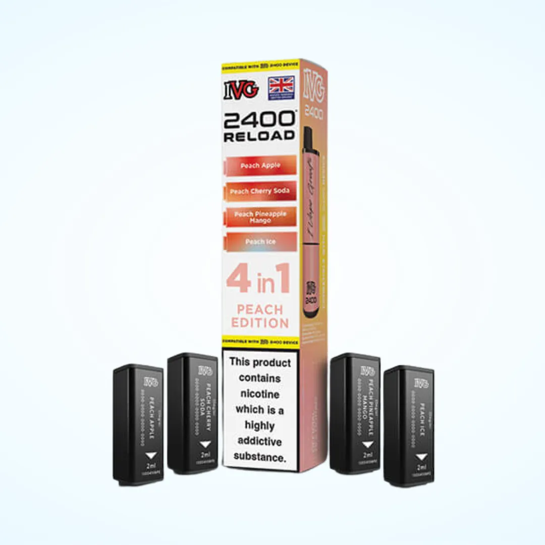 IVG 2400 Reload 4 in 1 Pre-filled Pod – Peach Edition