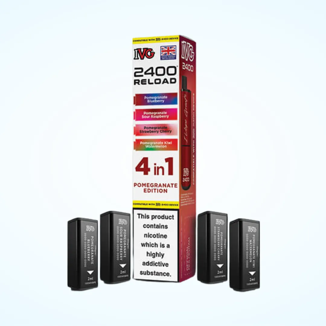 IVG 2400 Reload 4 in 1 Pre-filled Pod – Pomegranate Edition