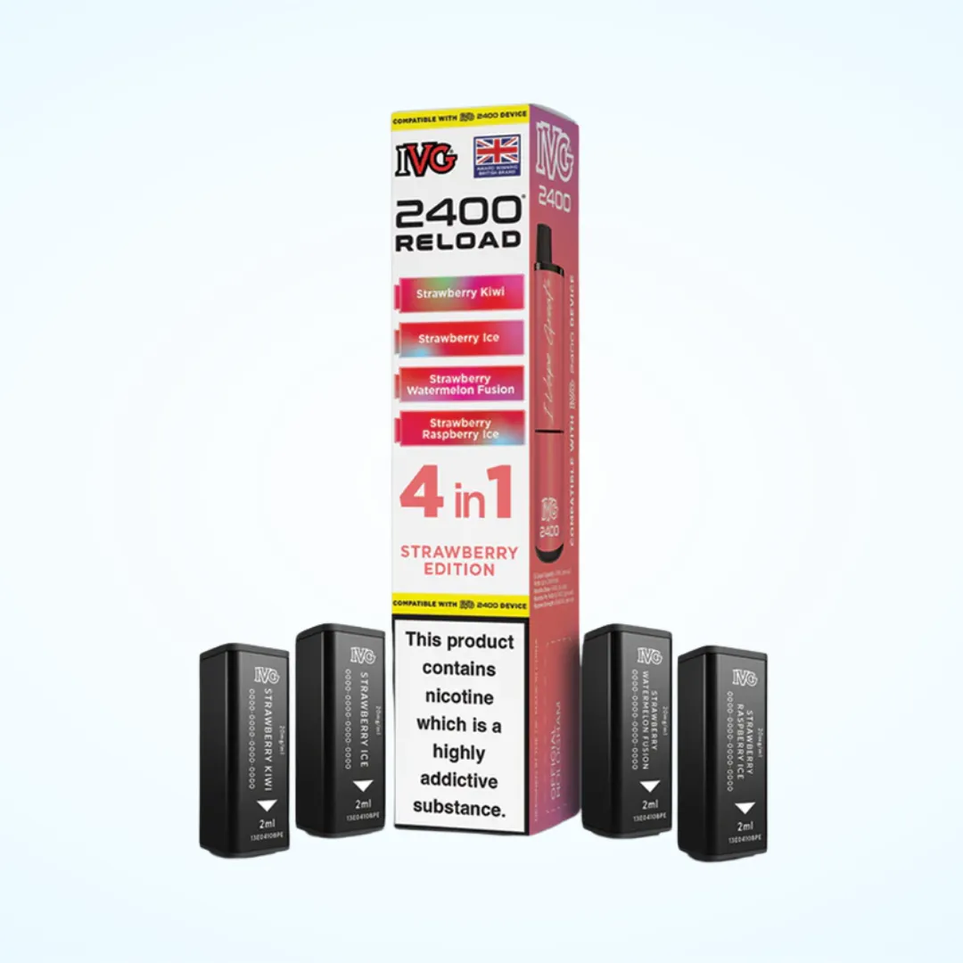 IVG 2400 Reload 4 in 1 Pre-filled Pod – Strawberry Edition