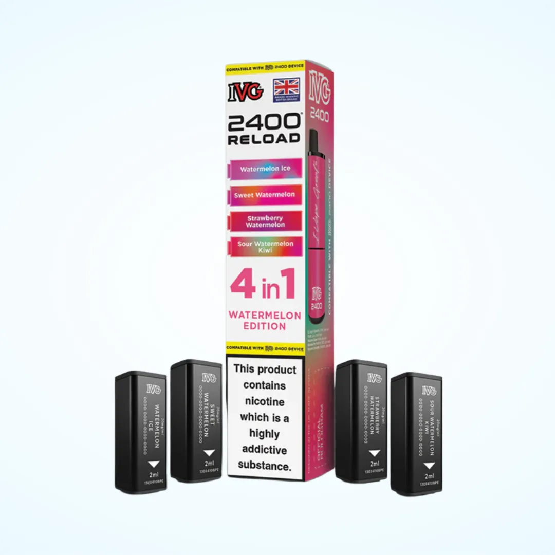 IVG 2400 Reload 4 in 1 Pre-filled Pod – Watermelon Edition