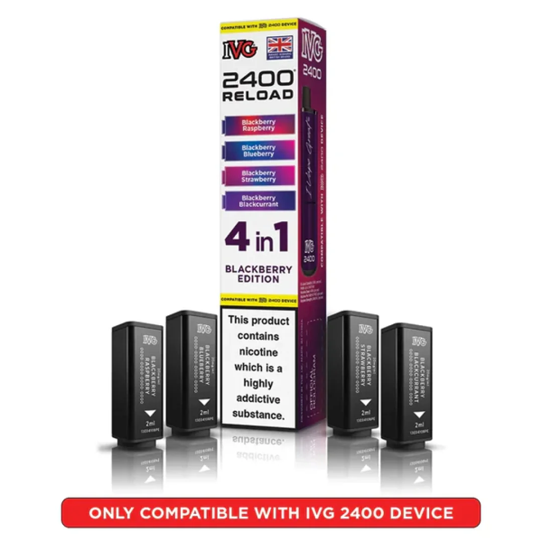 IVG 2400 Reload 4 in 1 Prefilled Refill Pods | Only £6.99 | Any 3 for £18