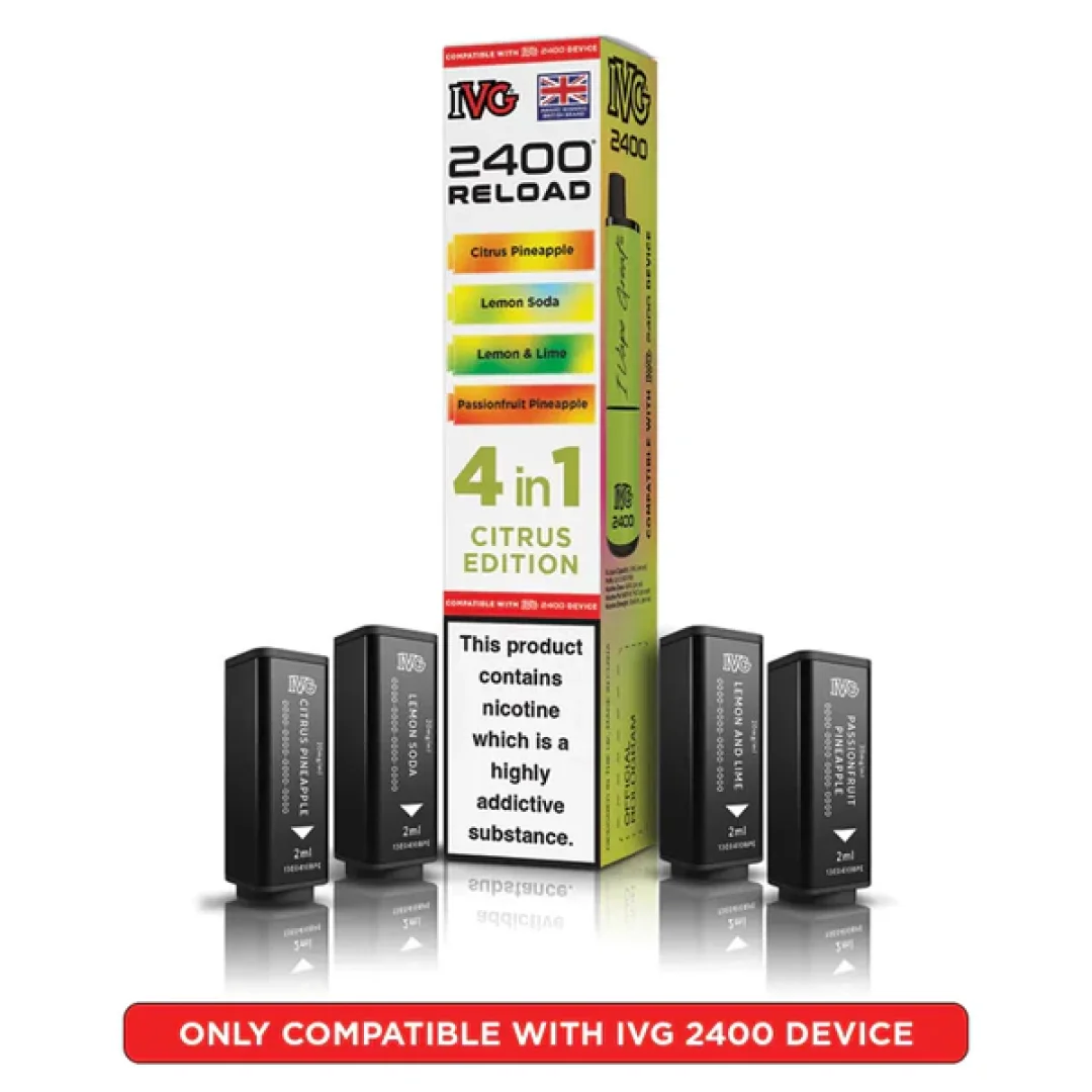 IVG 2400 Reload 4 in 1 Prefilled Refill Pods | Only £6.99 | Any 3 for £18