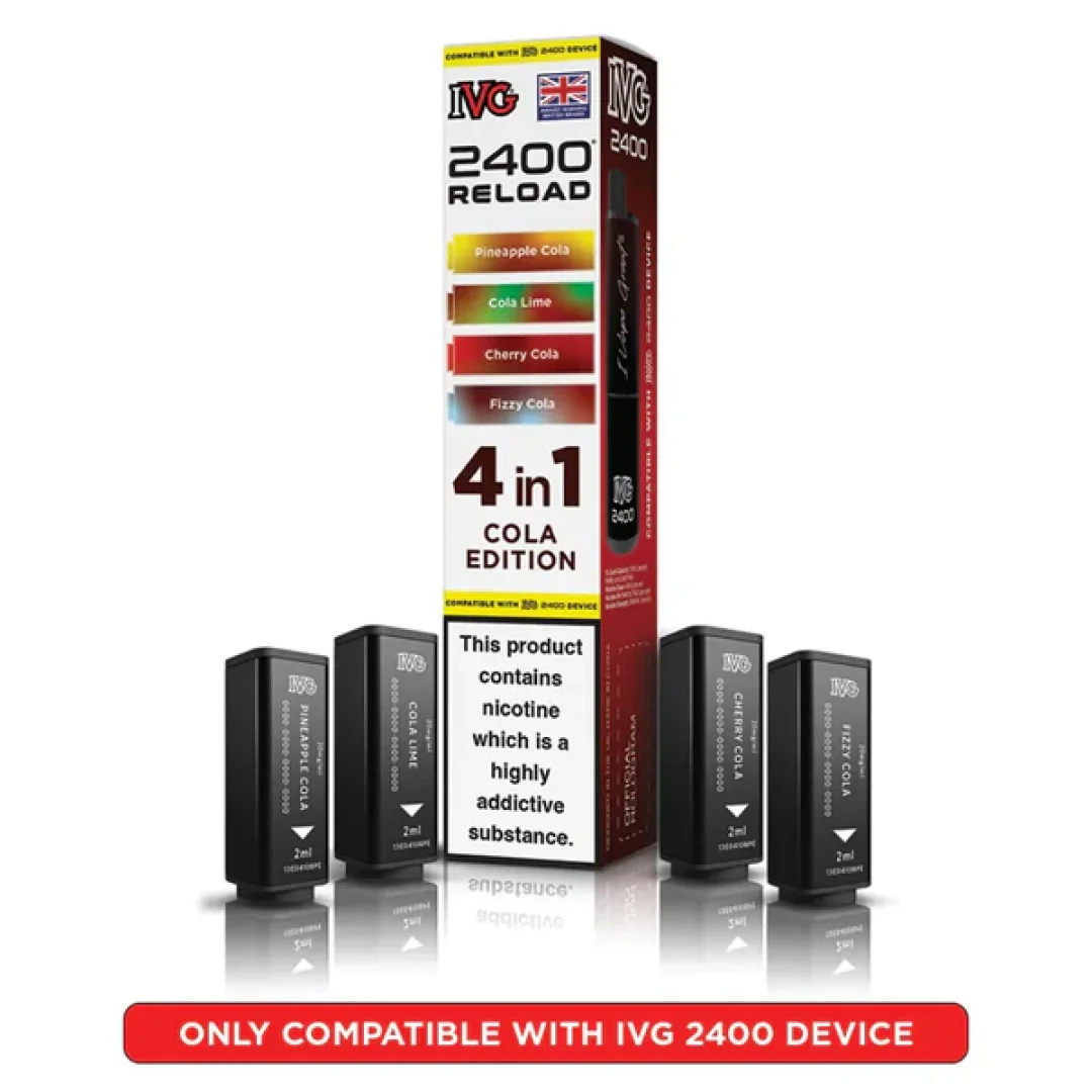 IVG 2400 Reload 4 in 1 Prefilled Refill Pods | Only £6.99 | Any 3 for £18