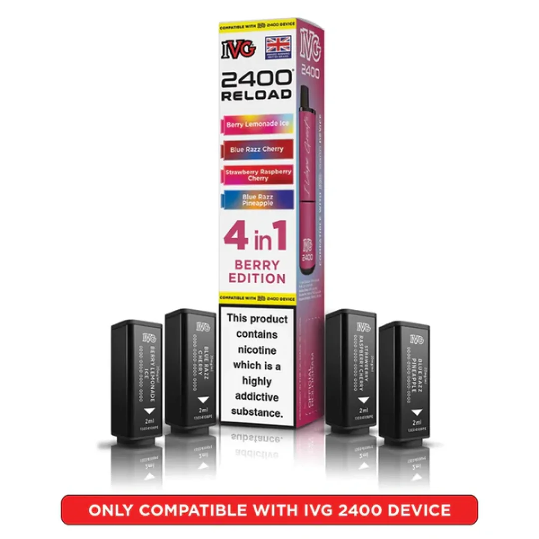 IVG 2400 Reload 4 in 1 Prefilled Refill Pods | Only £6.99 | Any 3 for £18
