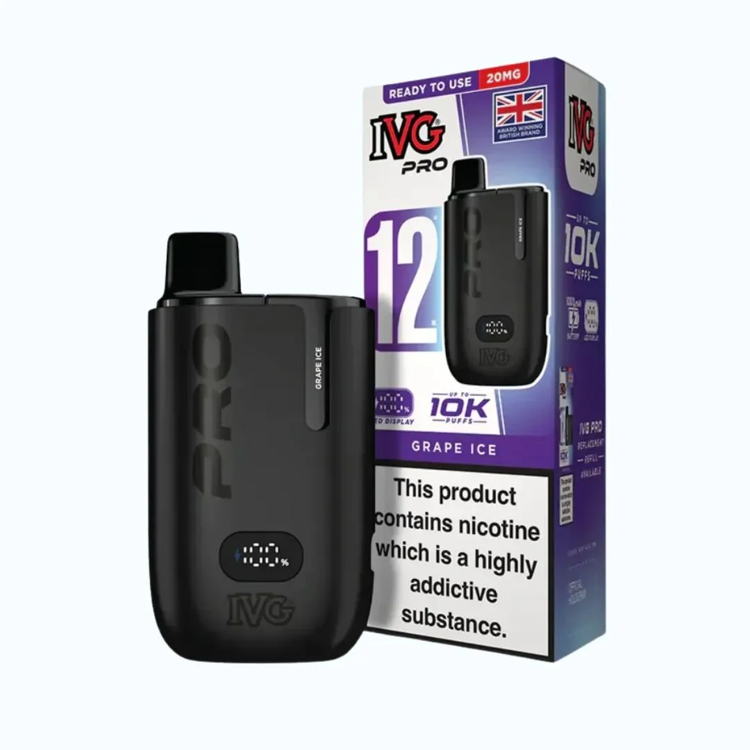 IVG Pro 12 10K Puffs Starter Kit 10mg | Only £8.99 | Any 3 for £24