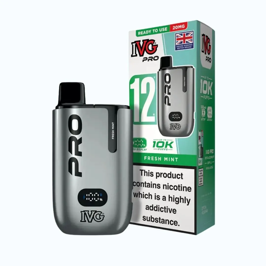 IVG Pro 12 10K Puffs Starter Kit 10mg | Only £8.99 | Any 3 for £24