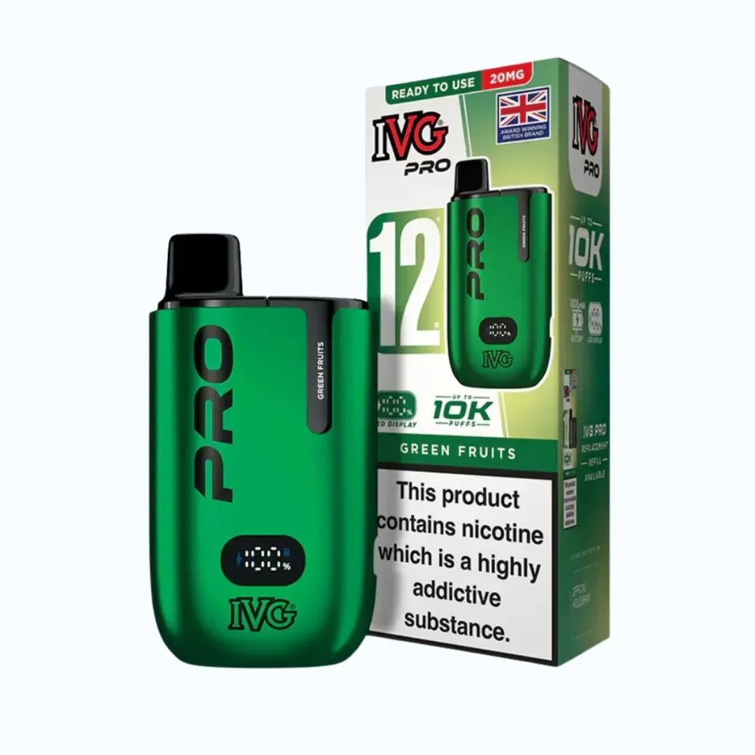 IVG Pro 12 10K Puffs Starter Kit 10mg | Only £8.99 | Any 3 for £24