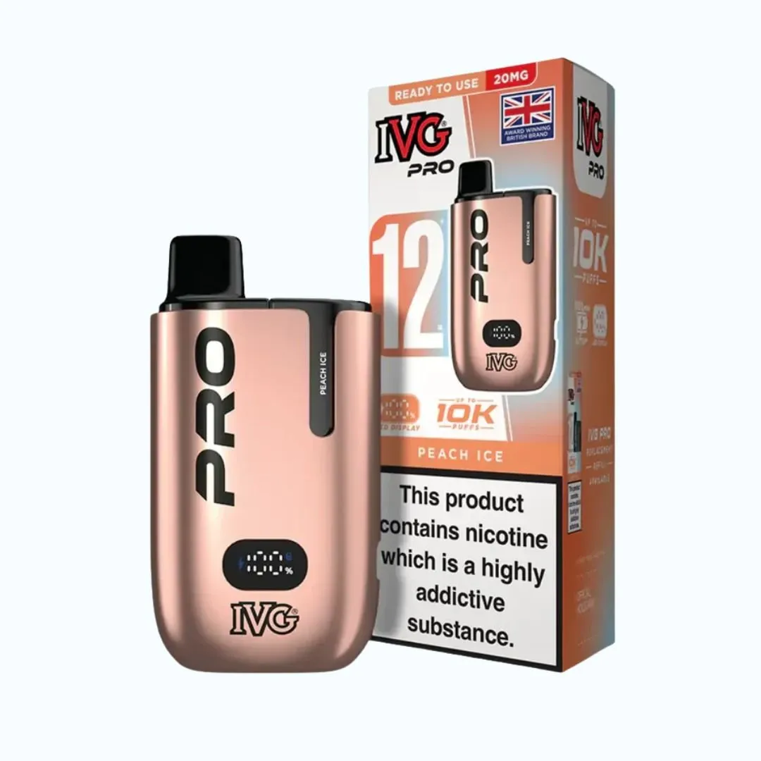 IVG Pro 12 10K Puffs Starter Kit 10mg | Only £8.99 | Any 3 for £24
