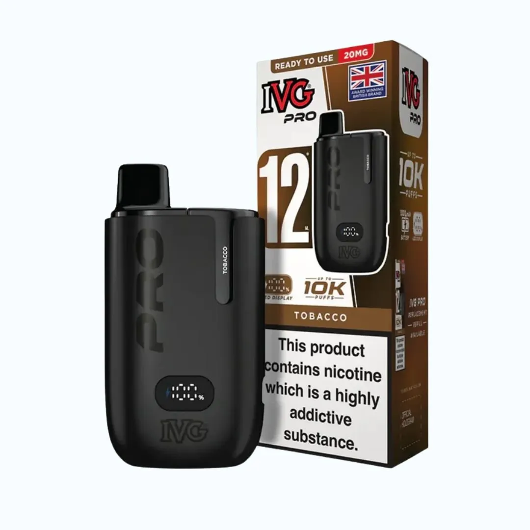 IVG Pro 12 10K Puffs Starter Kit 10mg | Only £8.99 | Any 3 for £24