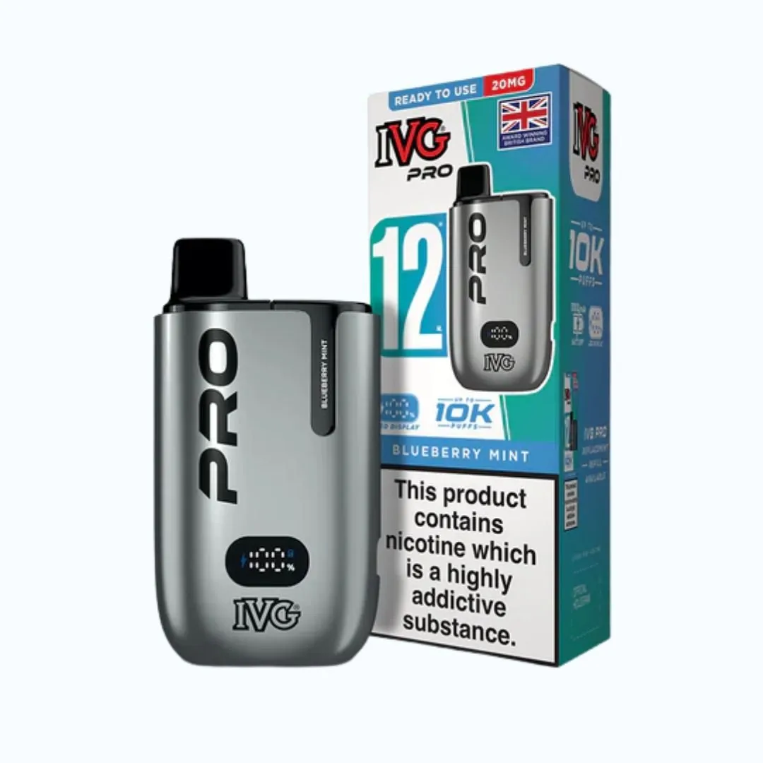 IVG Pro 12 10K Puffs Starter Kit 10mg | Only £8.99 | Any 3 for £24