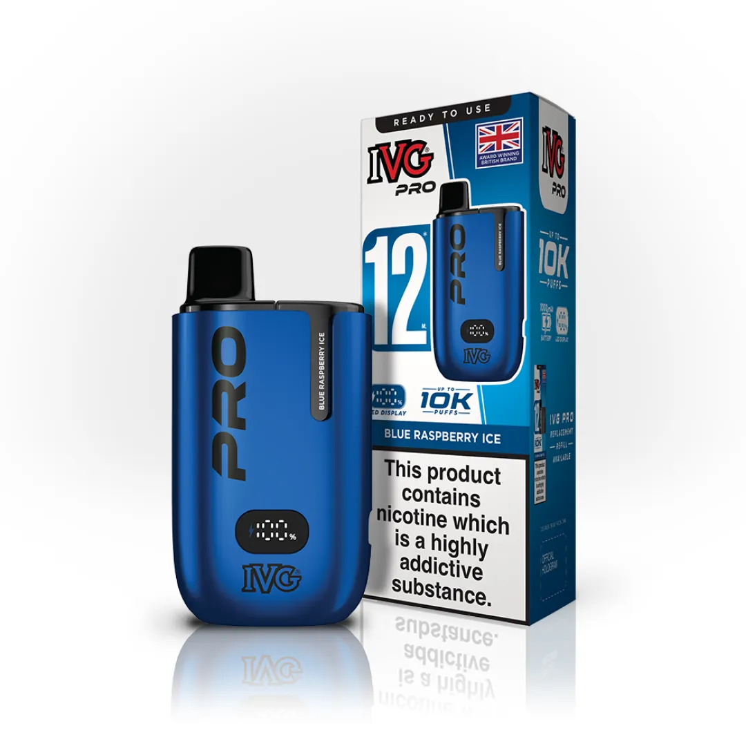Box of 10 IVG Pro 12 10K Puffs Starter Kit | Only £79.99