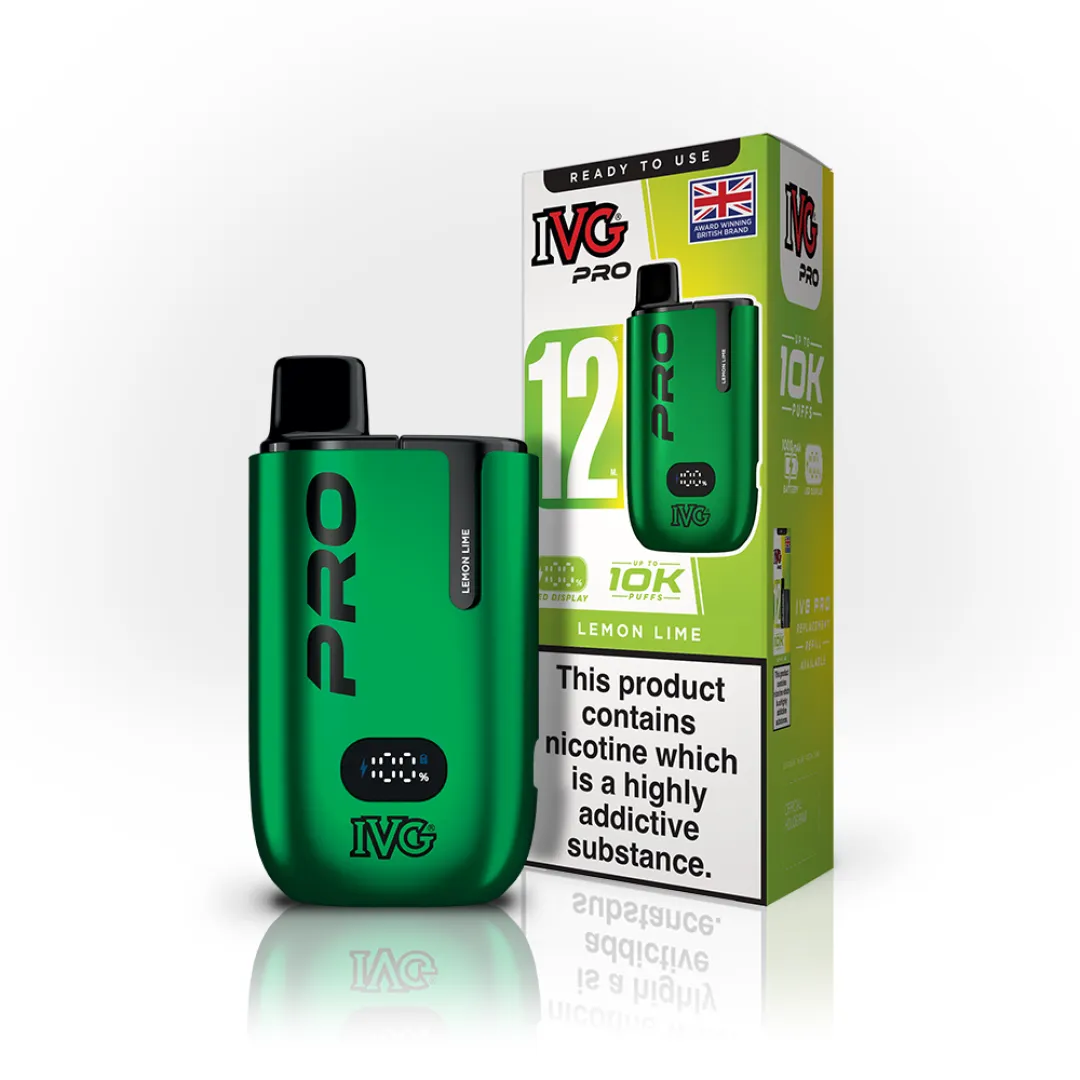 Box of 10 IVG Pro 12 10K Puffs Starter Kit | Only £79.99