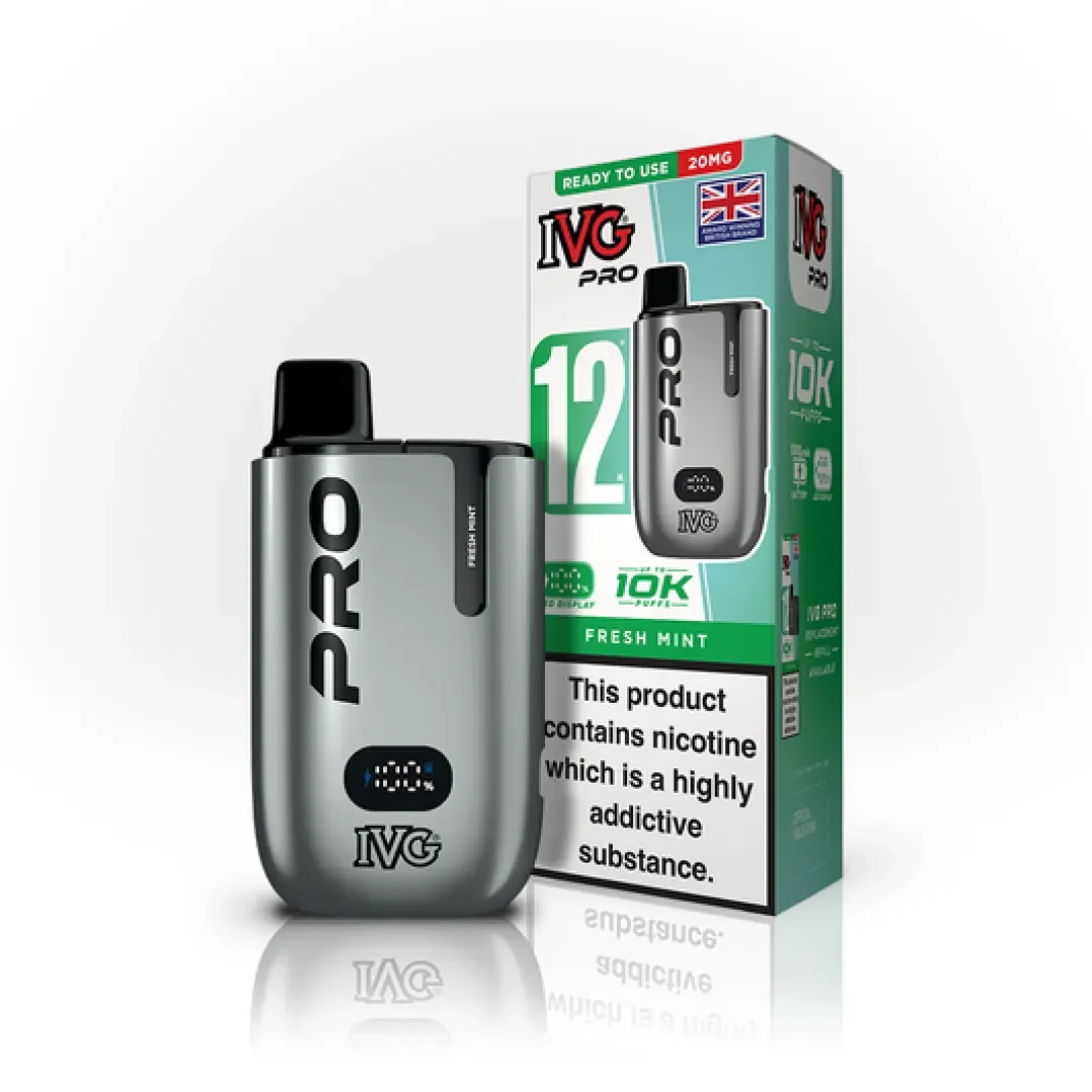 IVG Pro 12 10K Puffs Starter Kit 20mg | Only £8.99 | Any 3 for £24