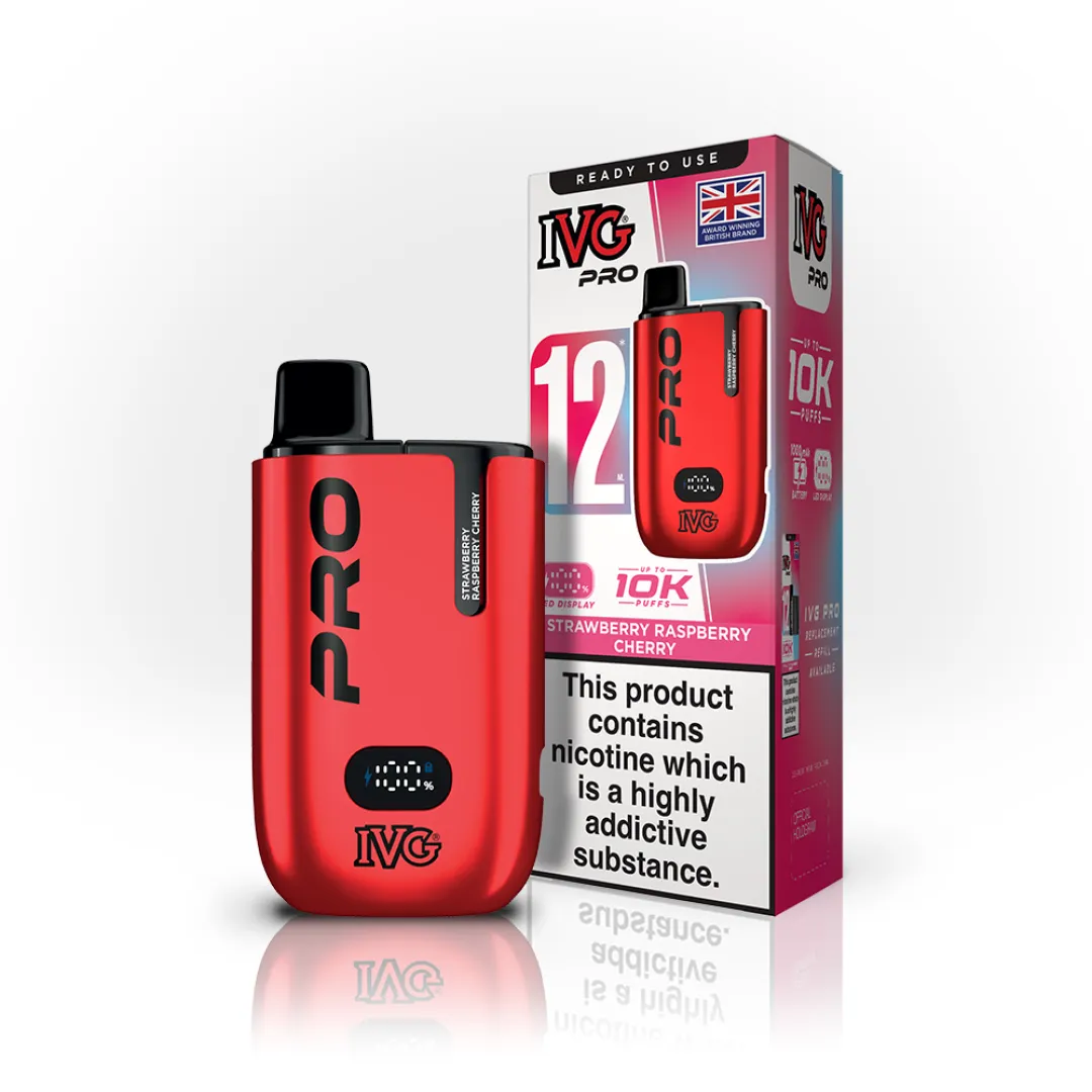 Box of 10 IVG Pro 12 10K Puffs Starter Kit | Only £79.99