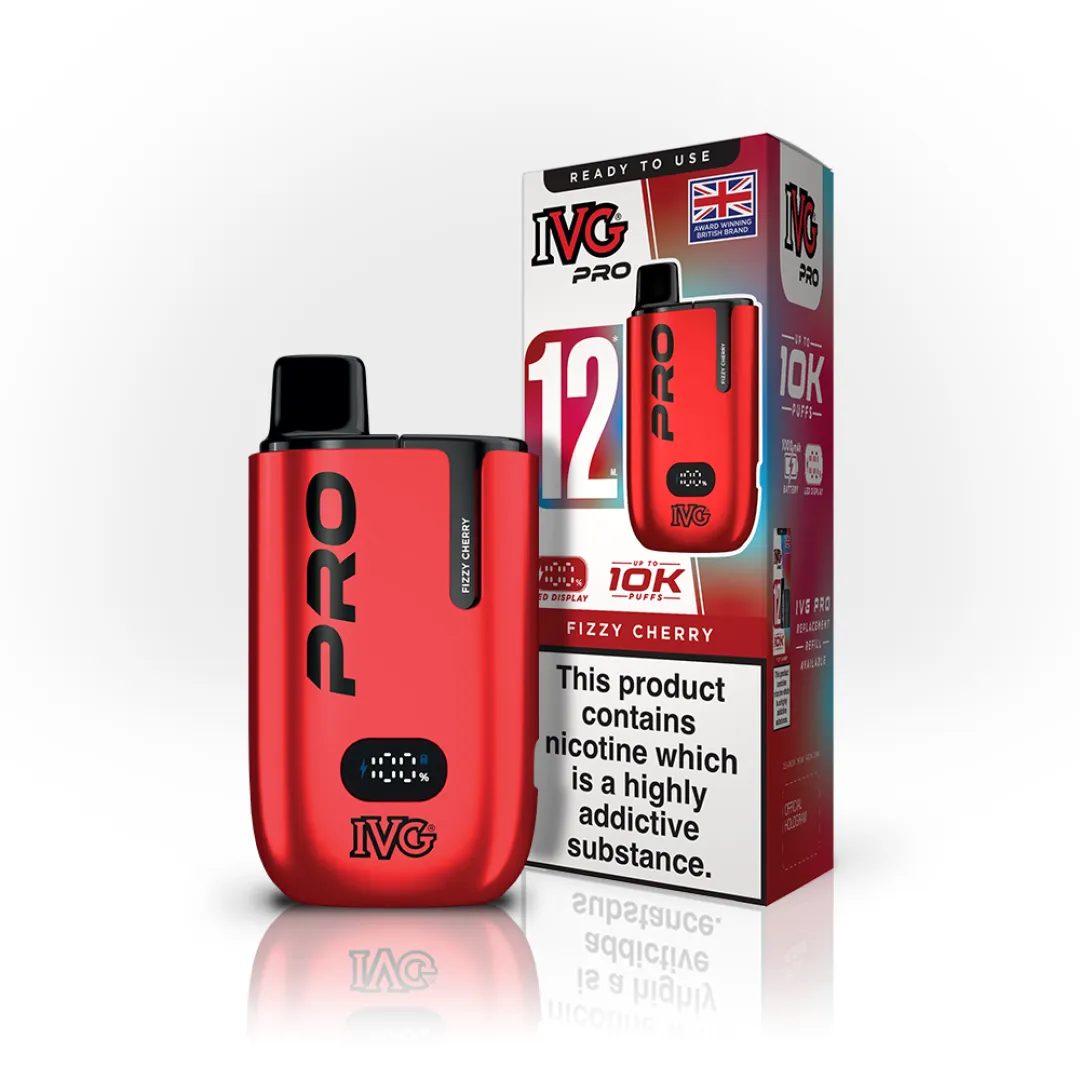 Box of 10 IVG Pro 12 10K Puffs Starter Kit | Only £79.99