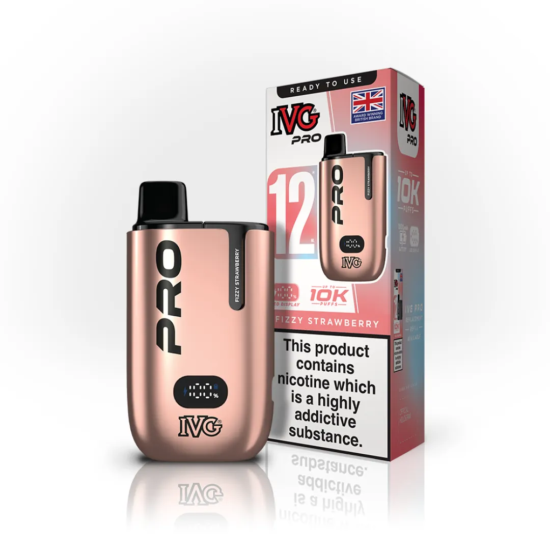 Box of 10 IVG Pro 12 10K Puffs Starter Kit | Only £79.99