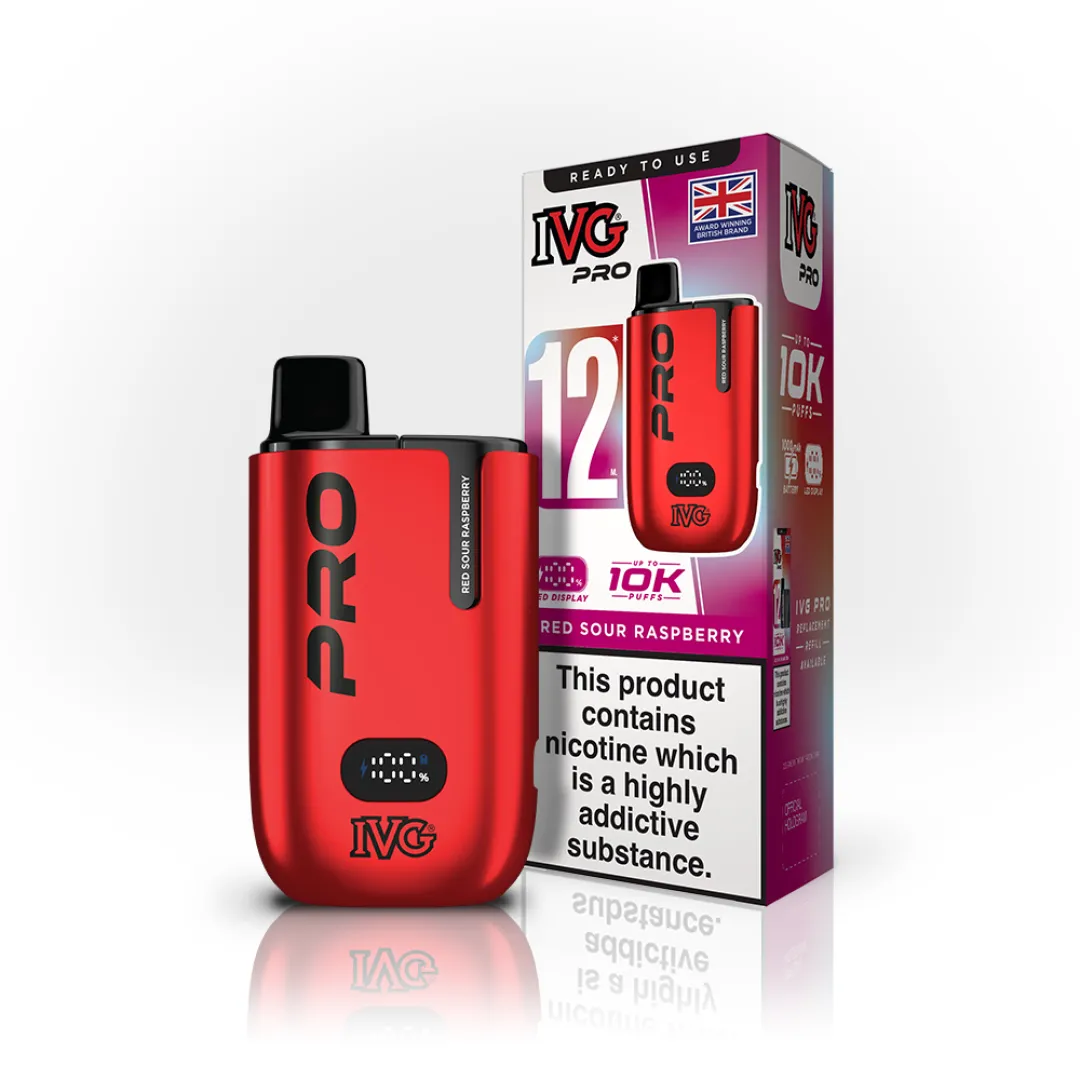Box of 10 IVG Pro 12 10K Puffs Starter Kit | Only £79.99