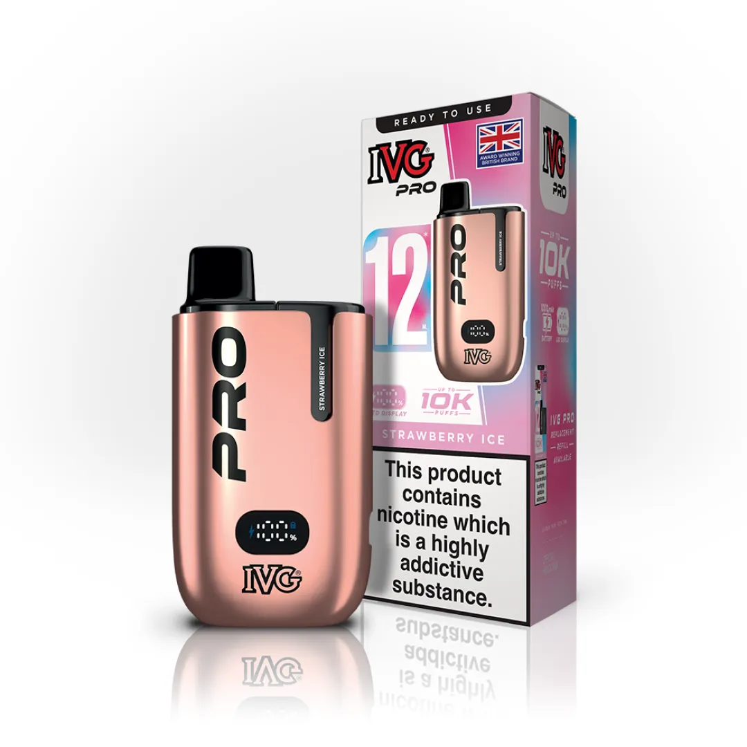Box of 10 IVG Pro 12 10K Puffs Starter Kit | Only £79.99
