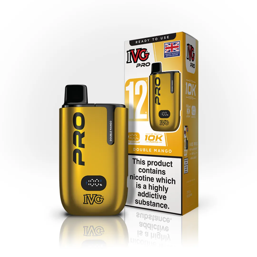 Box of 10 IVG Pro 12 10K Puffs Starter Kit | Only £79.99