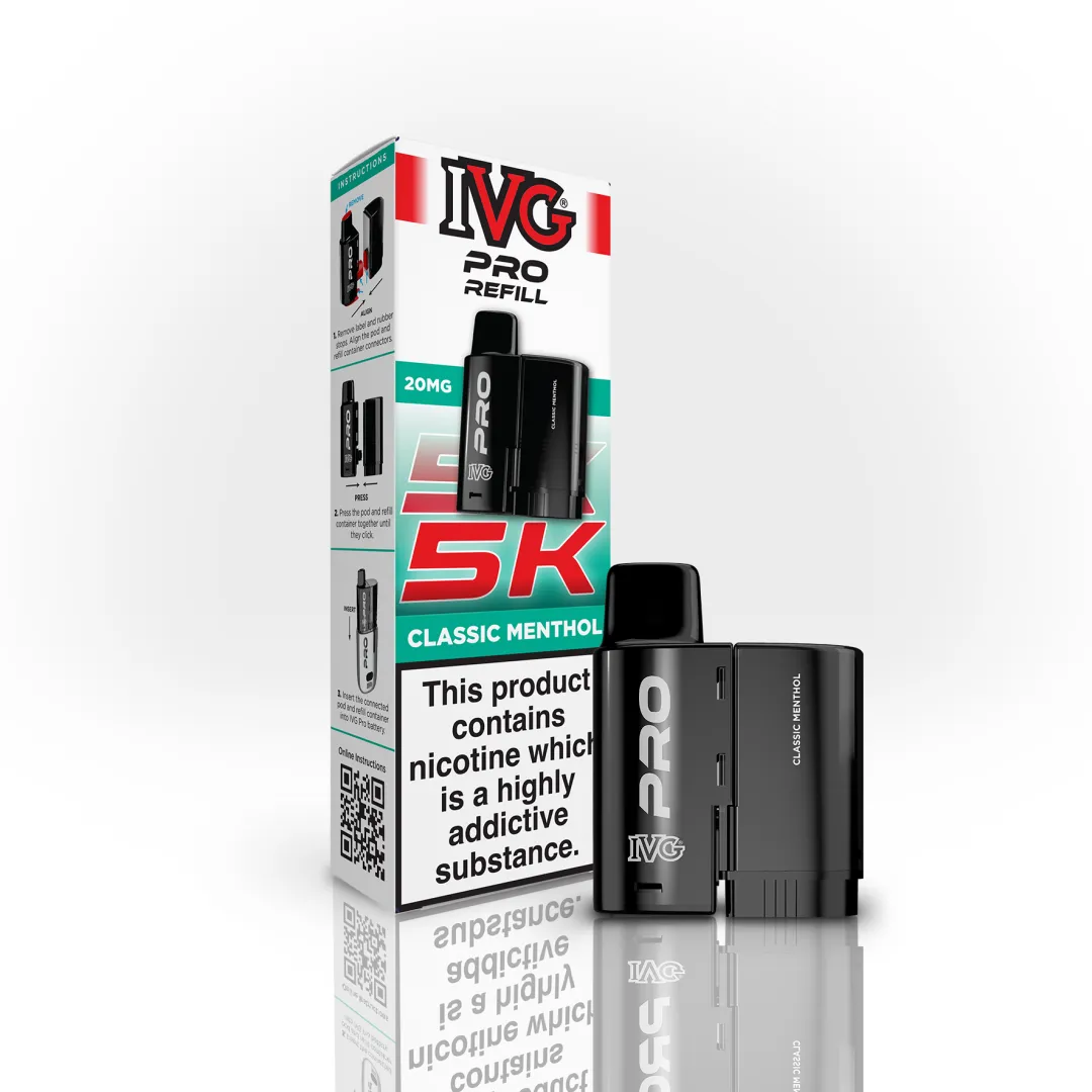 IVG Pro 5K Refill Pods | Compatible with IVG Pro 10K | Only £4.99 | Any 3 for £12