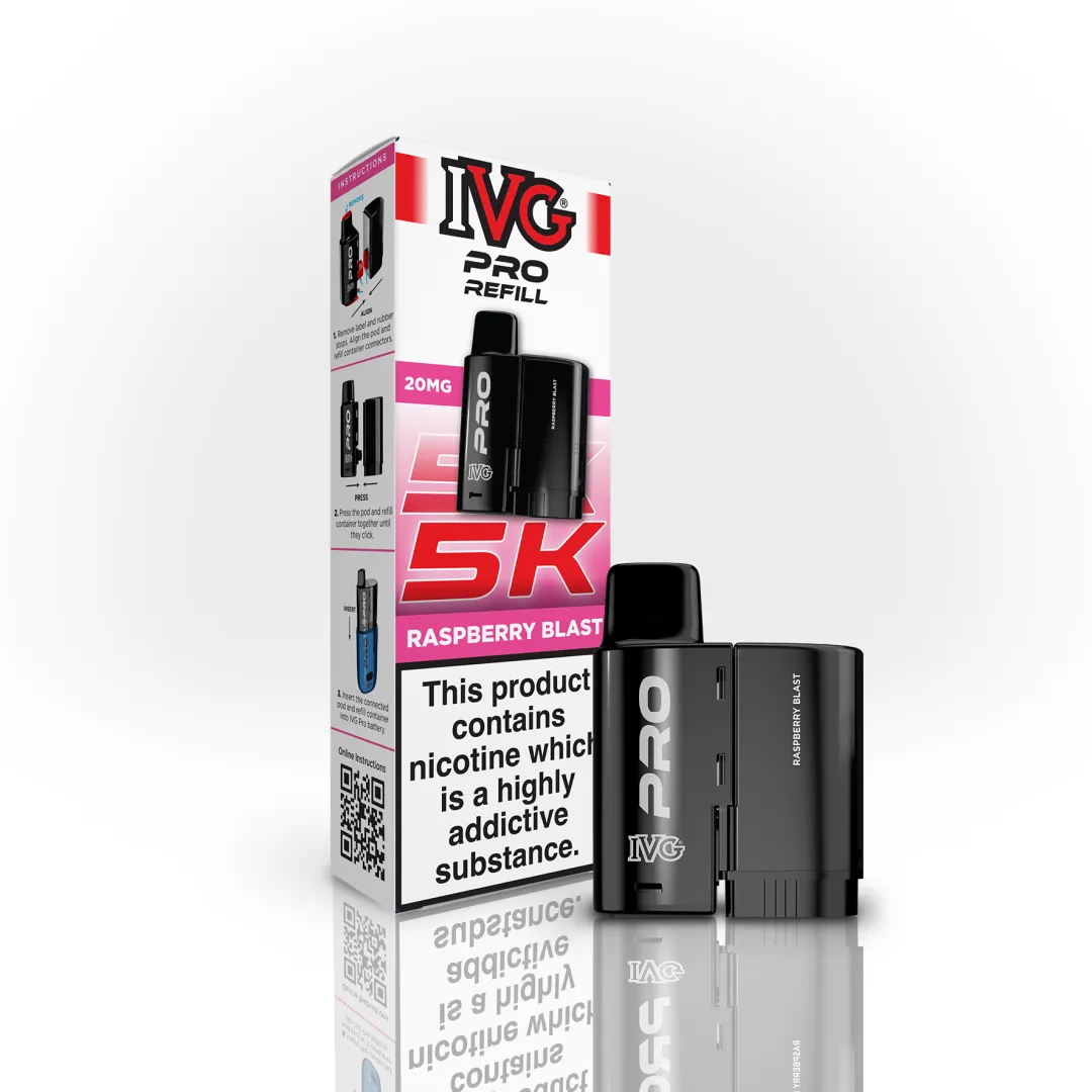 IVG Pro 5K Refill Pods | Compatible with IVG Pro 10K | Only £4.99 | Any 3 for £12