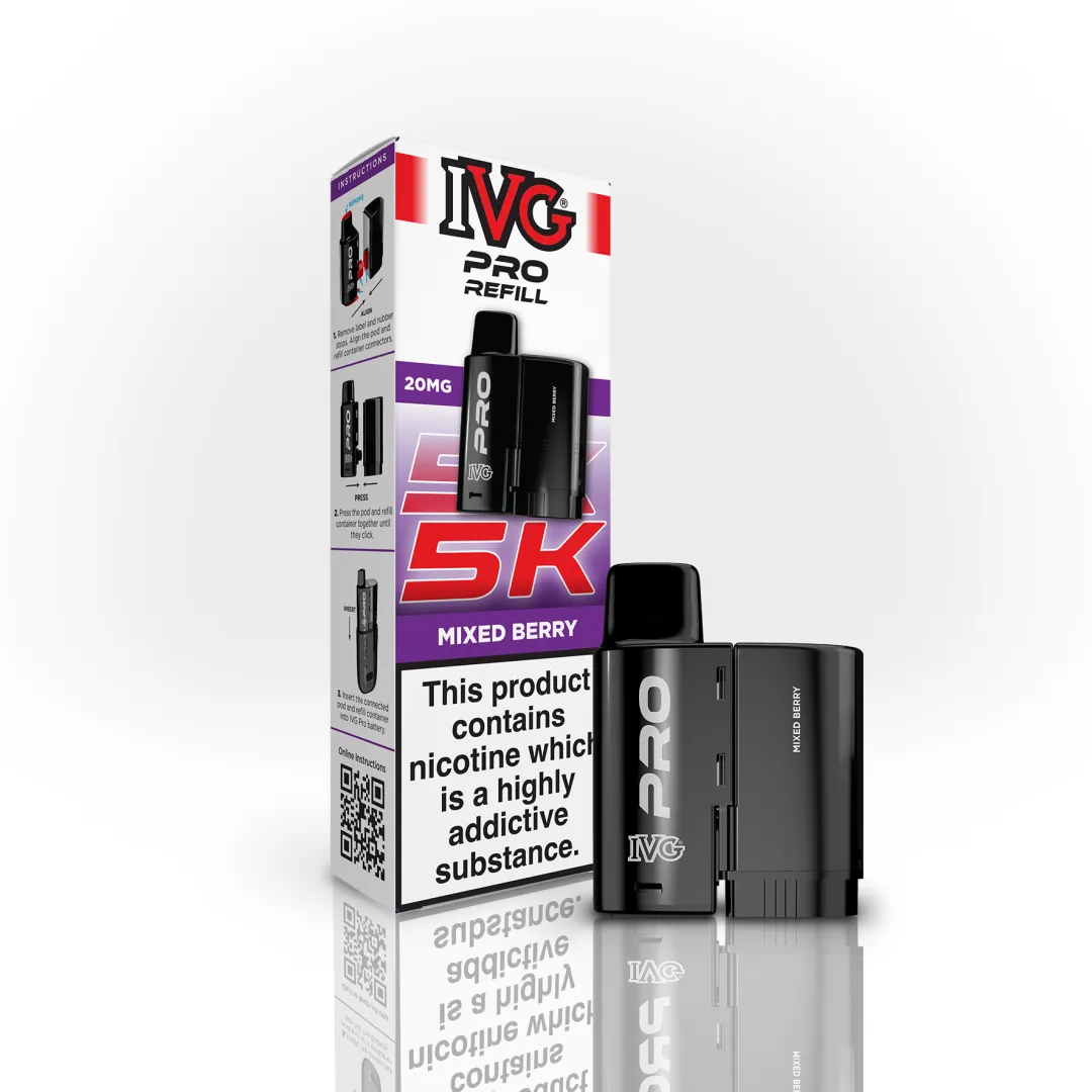 IVG Pro 5K Refill Pods | Compatible with IVG Pro 10K | Only £4.99 | Any 3 for £12