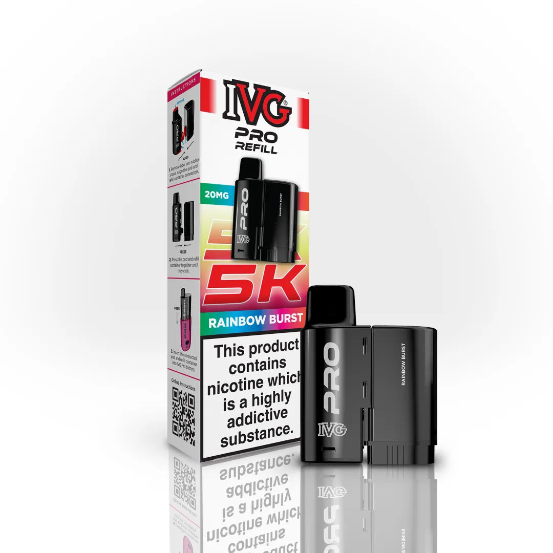 IVG Pro 5K Refill Pods | Compatible with IVG Pro 10K | Only £4.99 | Any 3 for £12