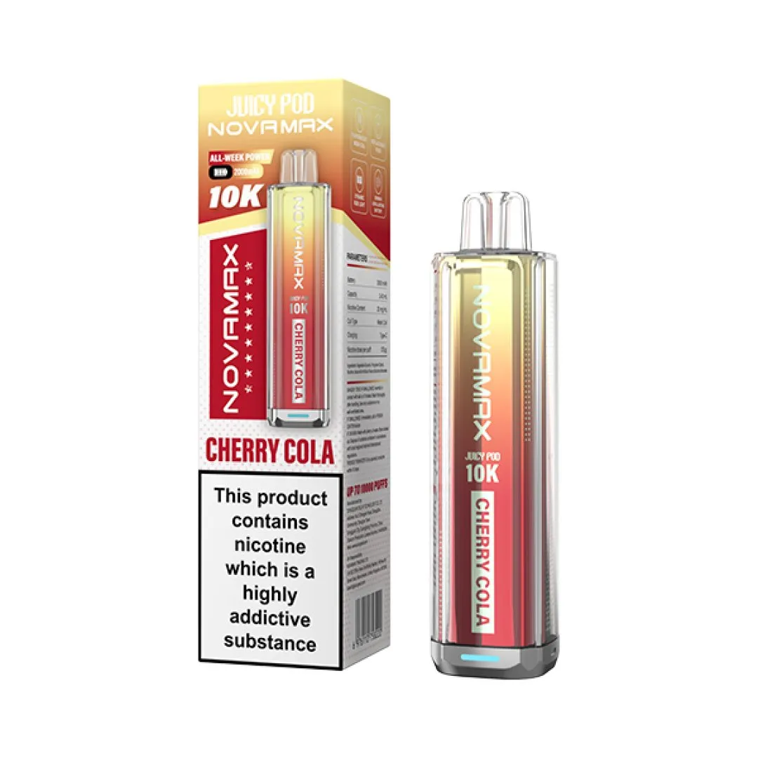 Box of 5 / Box of 10 Juicy Pod NovaMax 10000 Puffs Pod Vape Kit