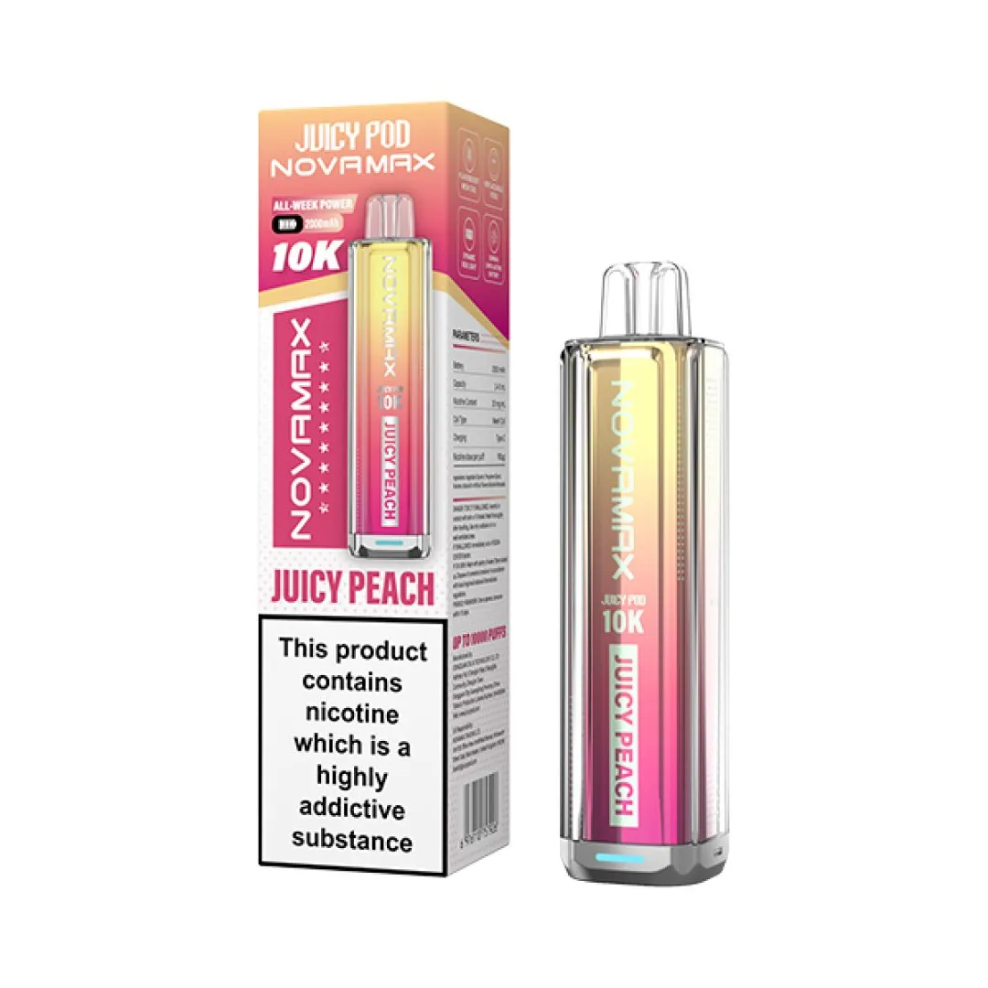 Box of 5 / Box of 10 Juicy Pod NovaMax 10000 Puffs Pod Vape Kit