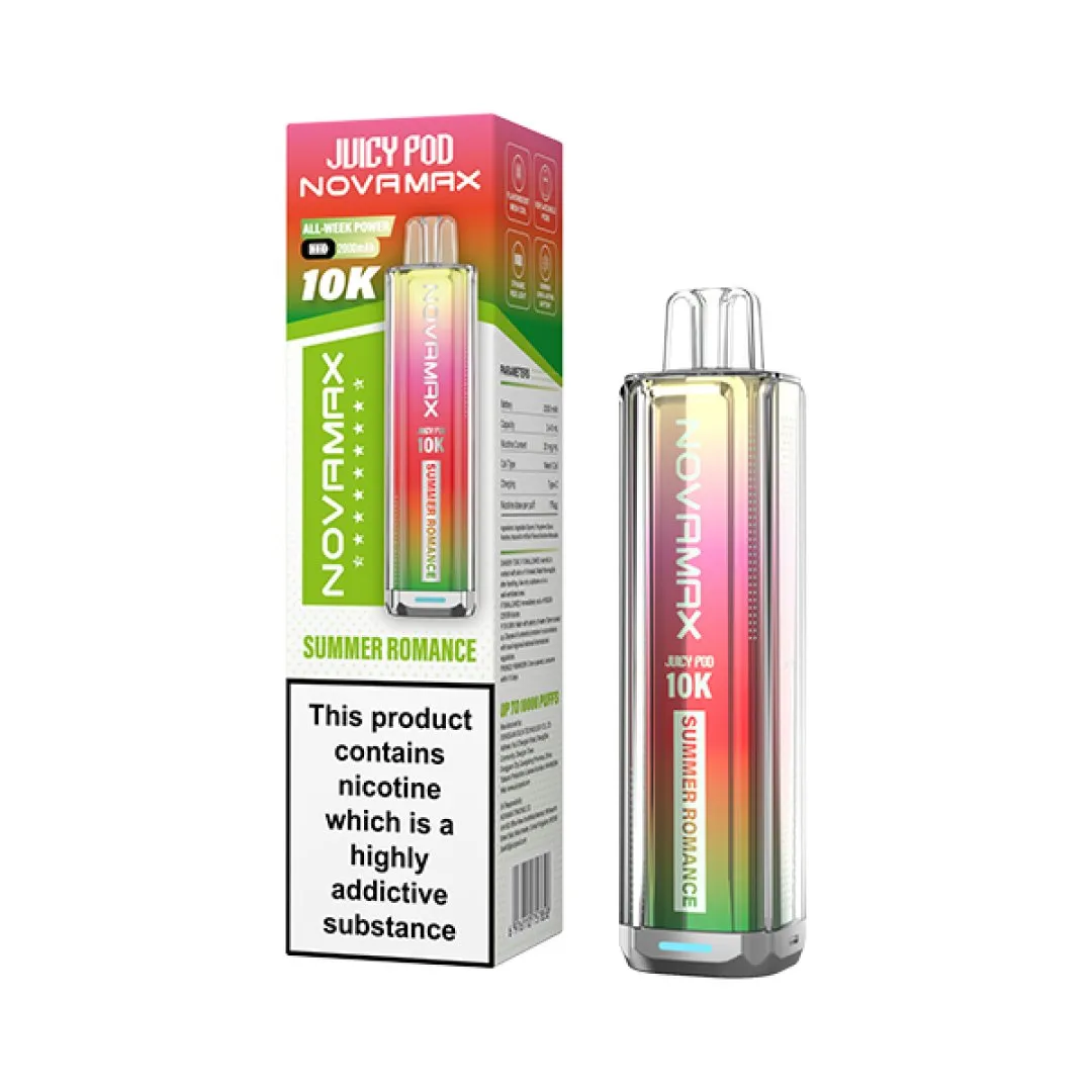 Box of 5 / Box of 10 Juicy Pod NovaMax 10000 Puffs Pod Vape Kit