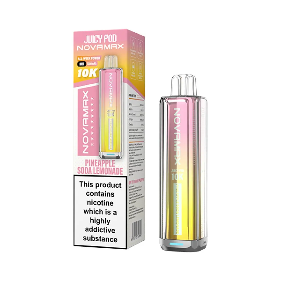 Box of 5 / Box of 10 Juicy Pod NovaMax 10000 Puffs Pod Vape Kit