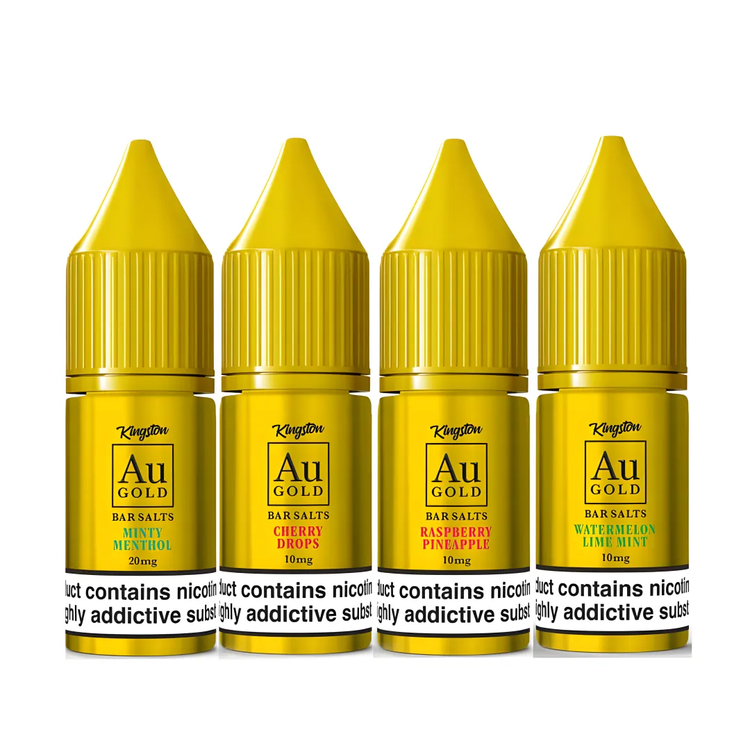 Box of 10 Kingston Au Gold Nic Salts 10ml | Only £19.99