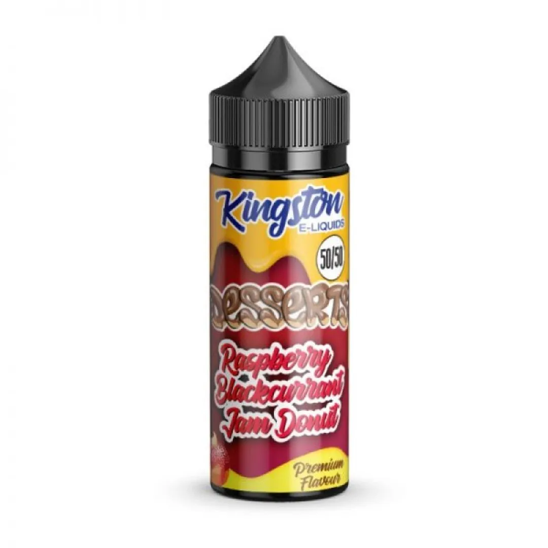 Kingston 50/50 Raspberry Blackcurrant Jam Donut 100ml