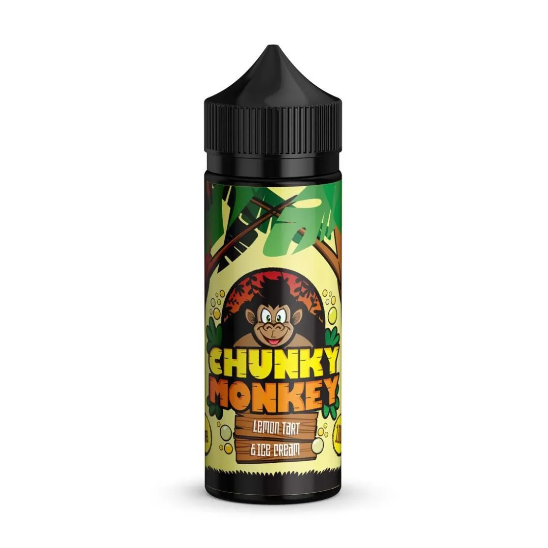 Lemon Tart & Ice Cream 100ml Shortfill E-Liquid by Chunky Monkey